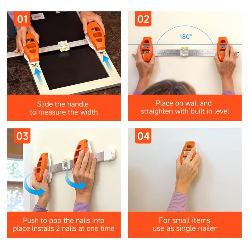 LevelSnap™ - 3-in-1 Picture Hanging system