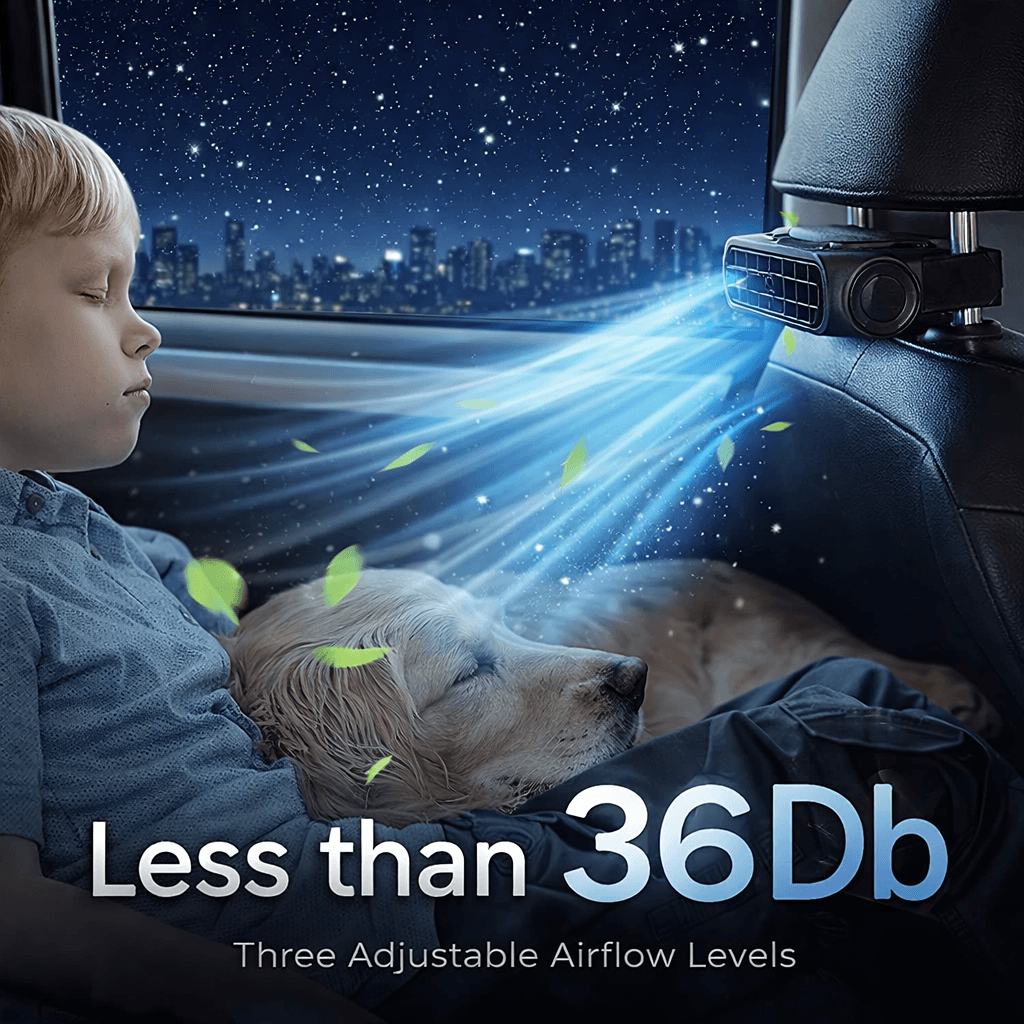 CooliGo™ - revolutionary turbo Car Seat Fan