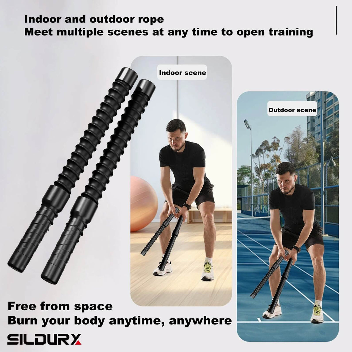 TitanFlex™- Revolutionary weighted battle ropes.